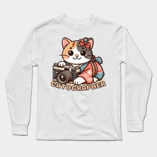 cat photographer Long Sleeve T-Shirt